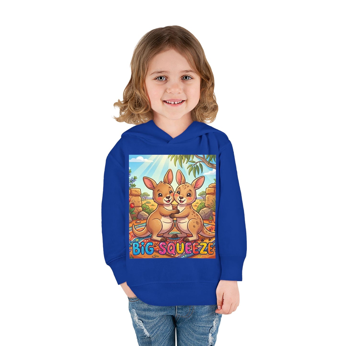 Big Squeeze Kangaroo Toddler Pullover Fleece Hoodie