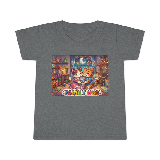 Family Hug Kitten Toddler T-shirt
