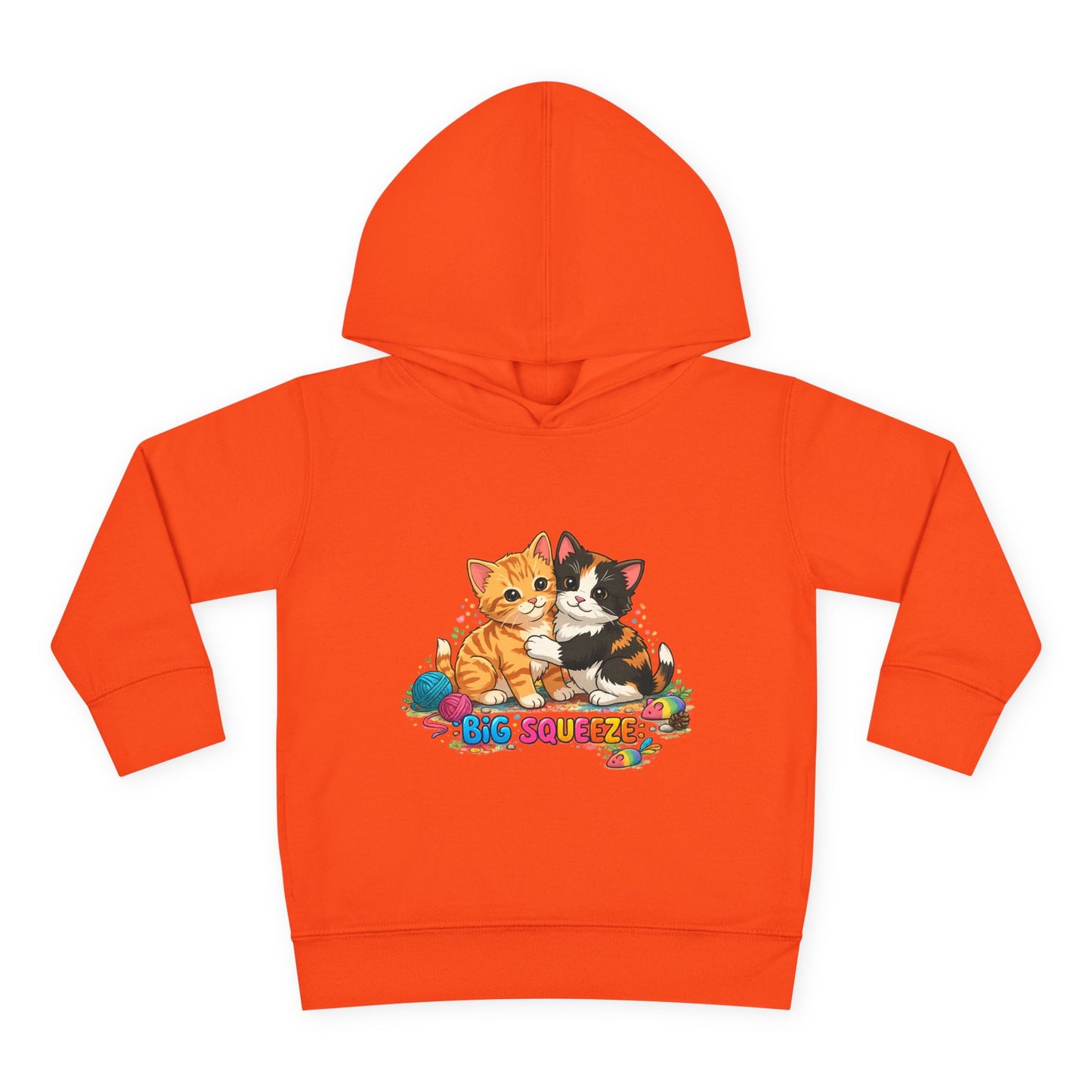 Big Squeeze Kitten Toddler Pullover Fleece Hoodie