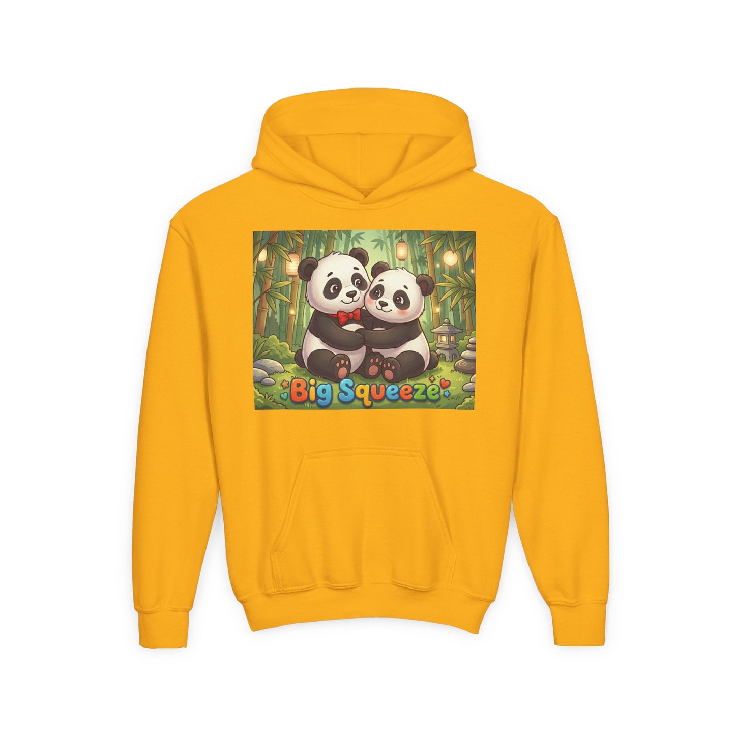 Big Squeeze Panda Youth Heavy Blend Hooded Sweatshirt
