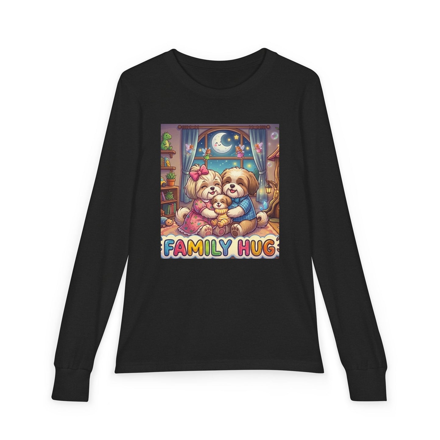 Family Hug Shih Tzu Youth Jersey Long Sleeve Tee