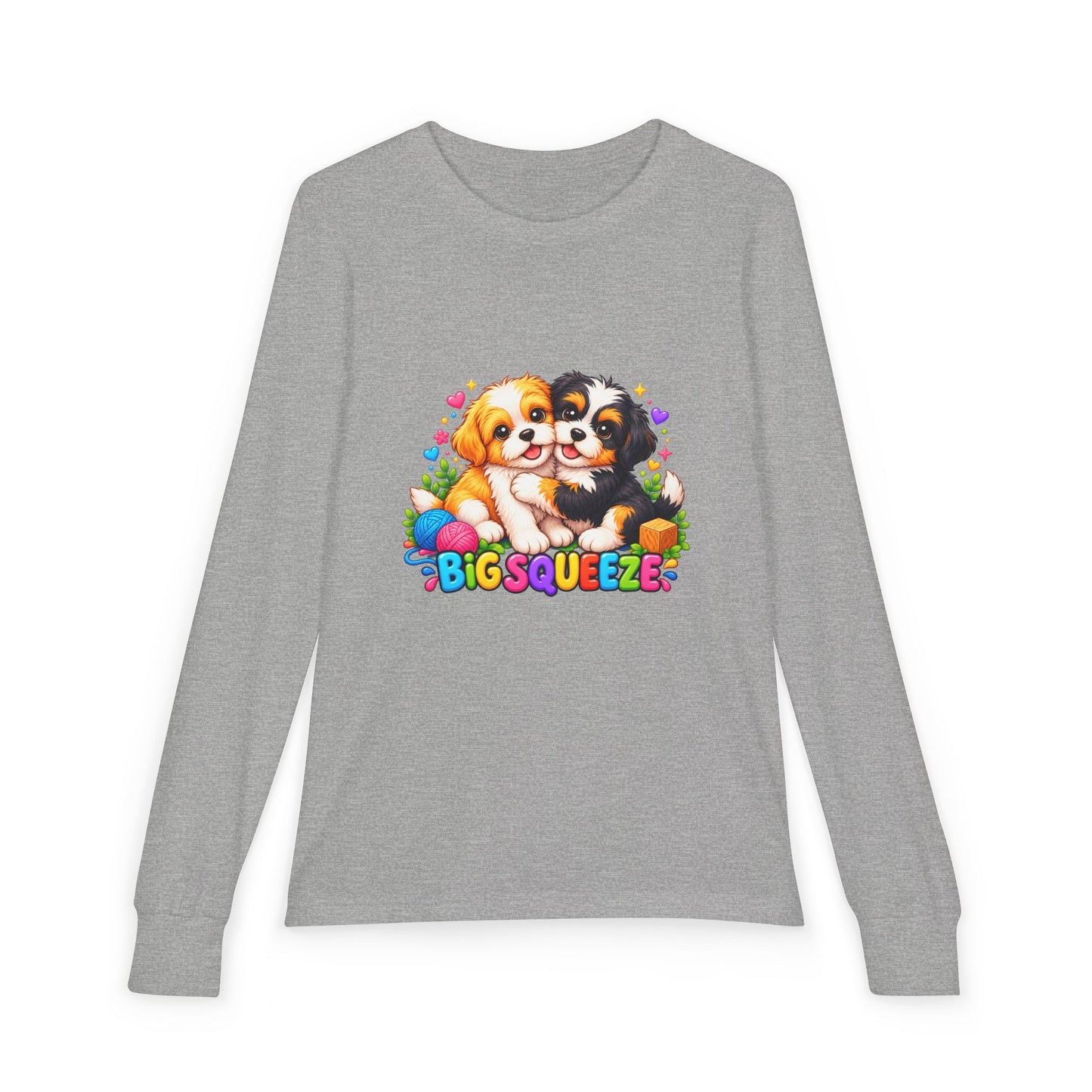 Big Squeeze Shih Tzu Youth Jersey Long Sleeve Tee
