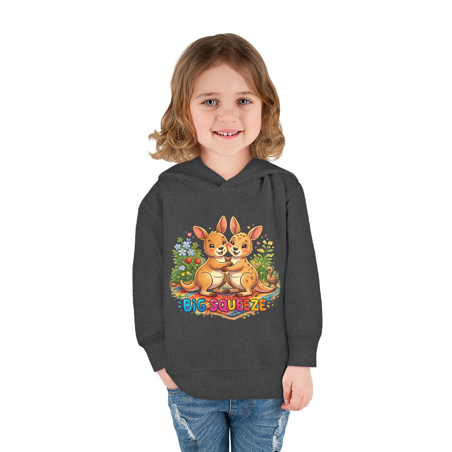 Big Squeeze Kangaroo Toddler Pullover Fleece Hoodie