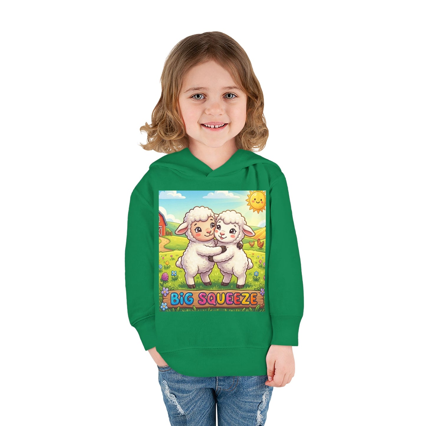 Big Squeeze Lamb Toddler Pullover Fleece Hoodie