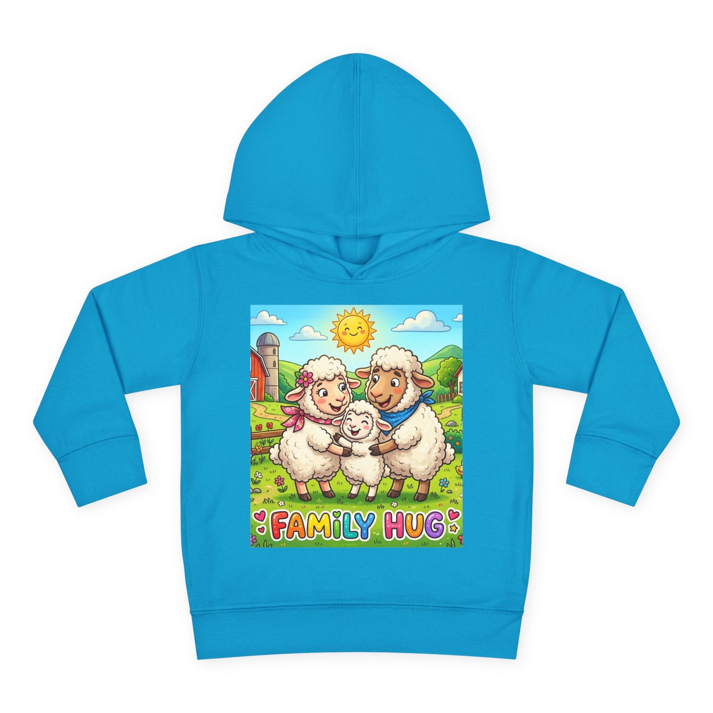 Family Hug Lamb Toddler Pullover Fleece Hoodie