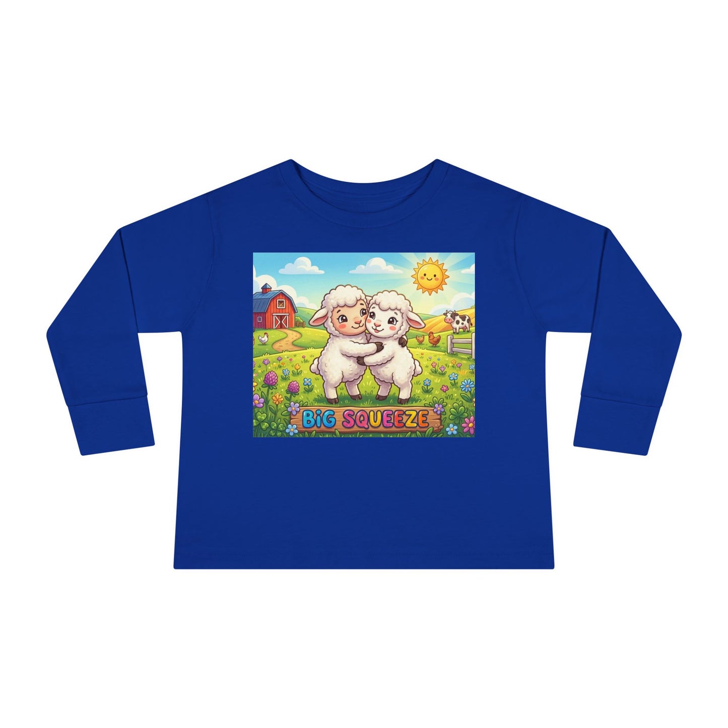Big Squeeze Lamb Toddler Long Sleeve Tee