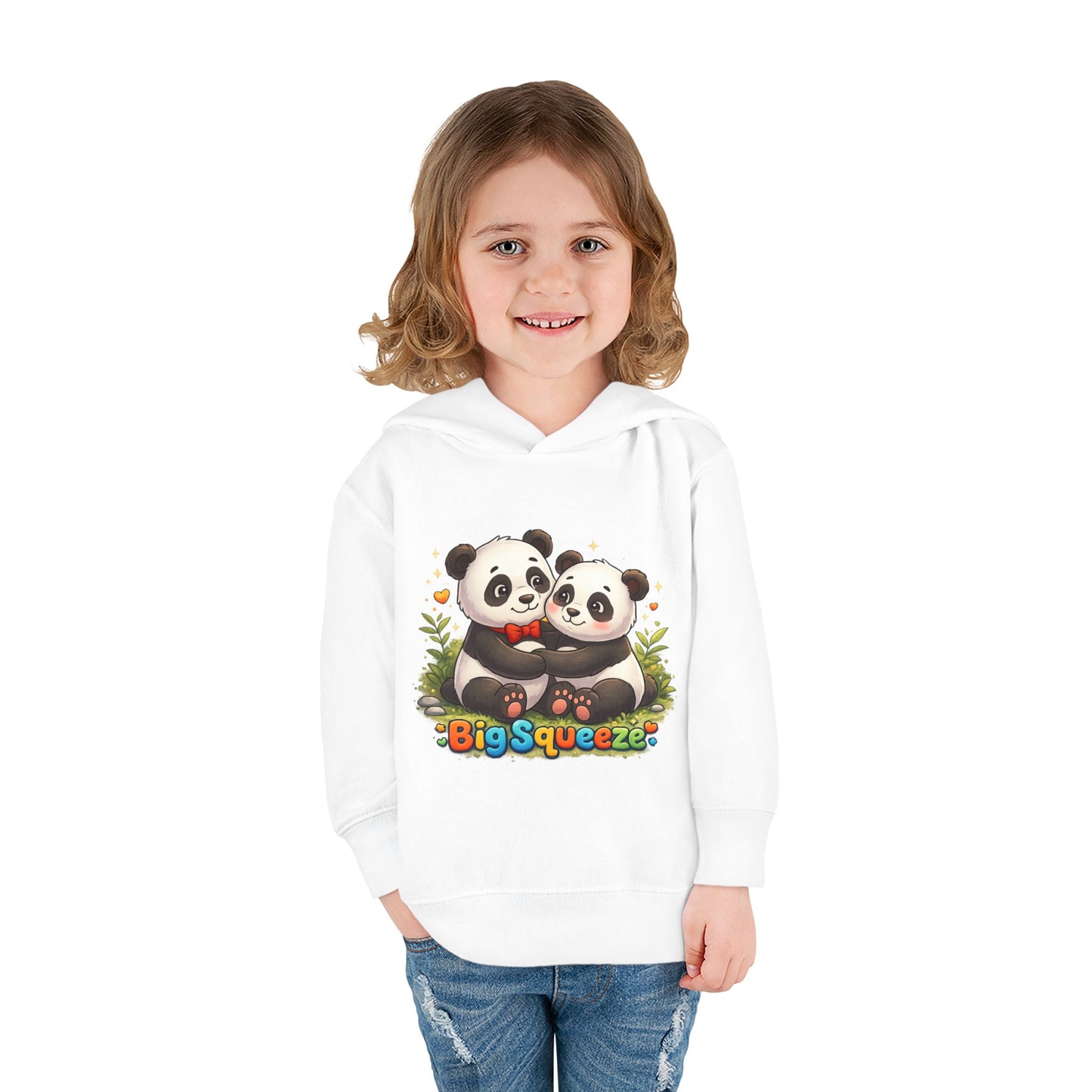 Big Squeeze Panda Toddler Pullover Fleece Hoodie