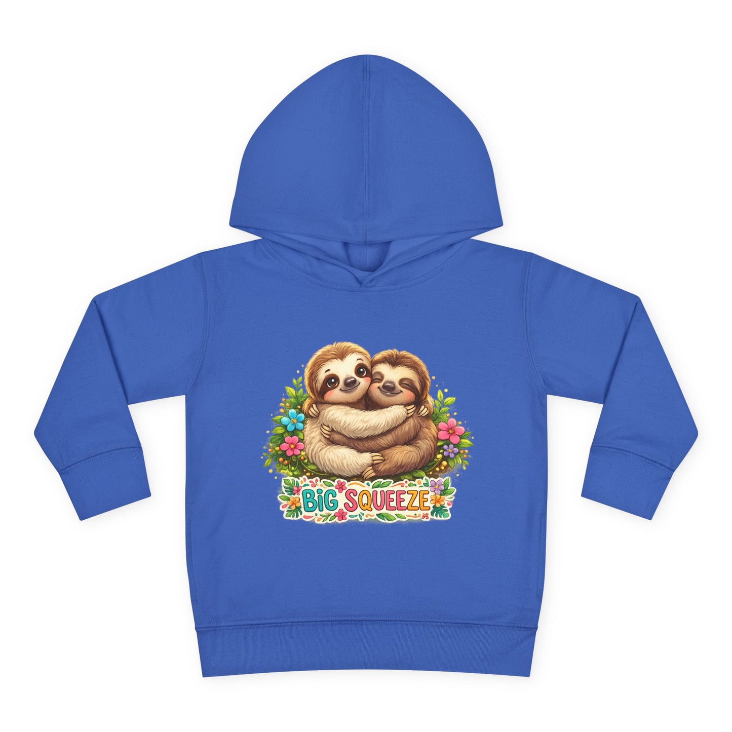 Big Squeeze Sloth Toddler Pullover Fleece Hoodie