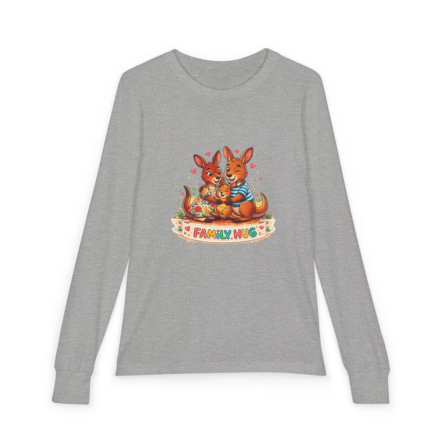 Family Hug Kangaroo Youth Jersey Long Sleeve Tee
