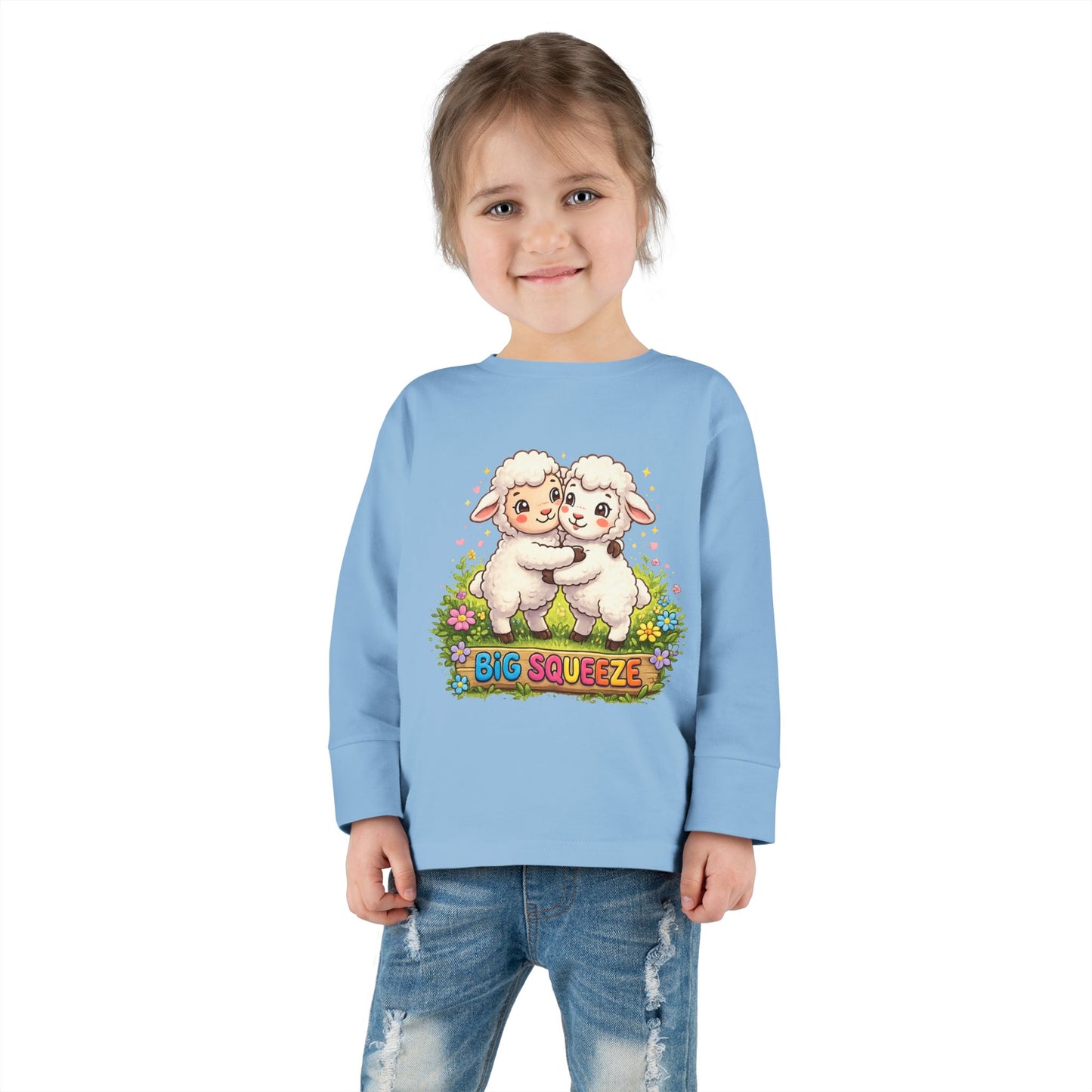 Big Squeeze Lamb Toddler Long Sleeve Tee
