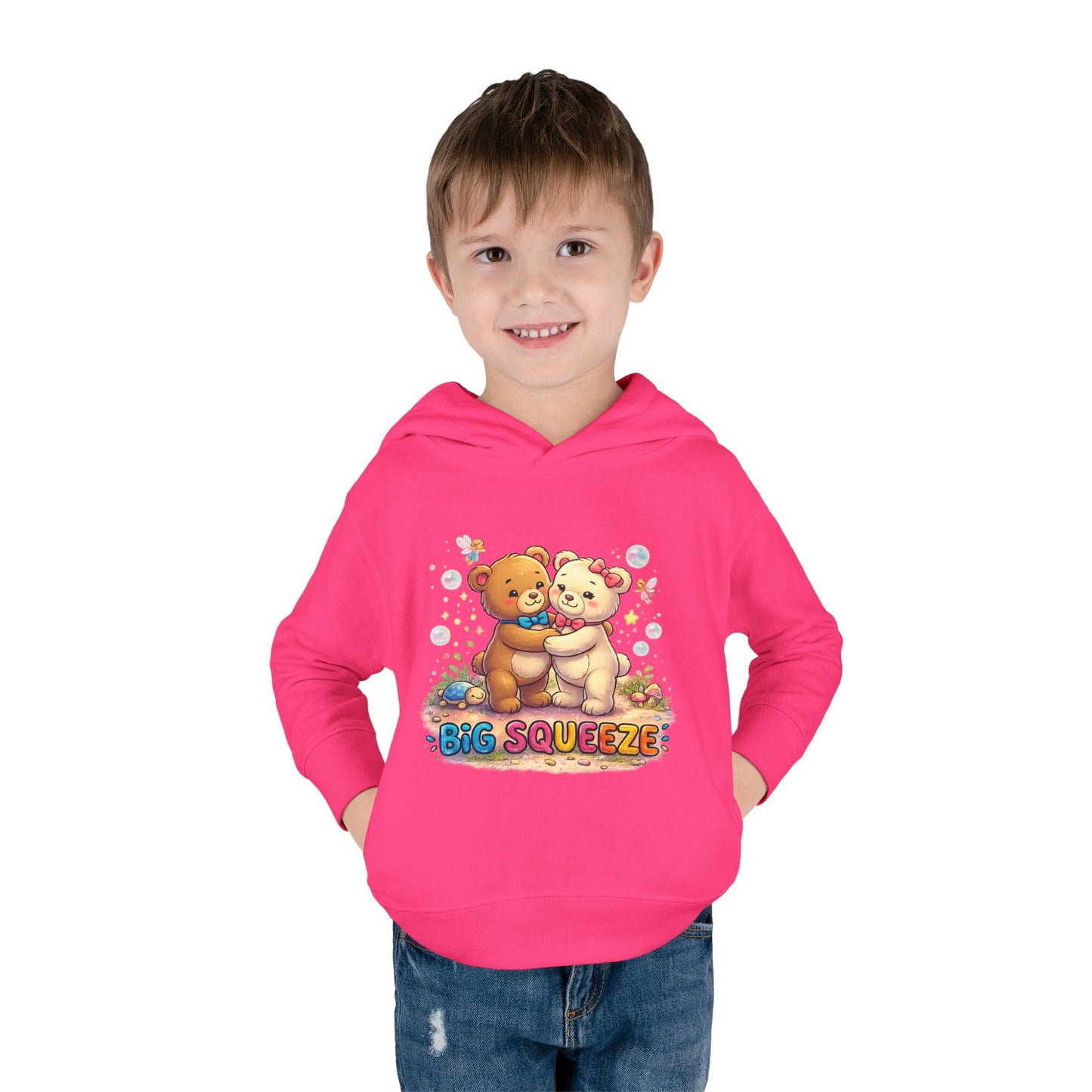 Big Squeeze Teddy Toddler Pullover Fleece Hoodie