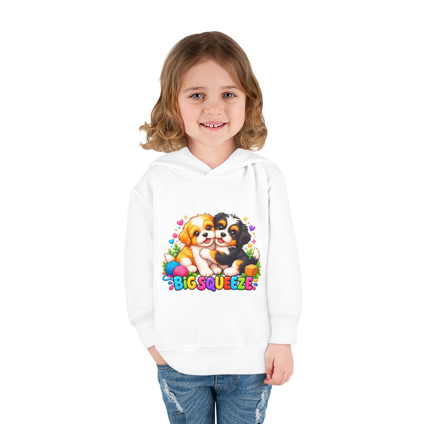 Big Squeeze Shih Tzu Toddler Pullover Fleece Hoodie