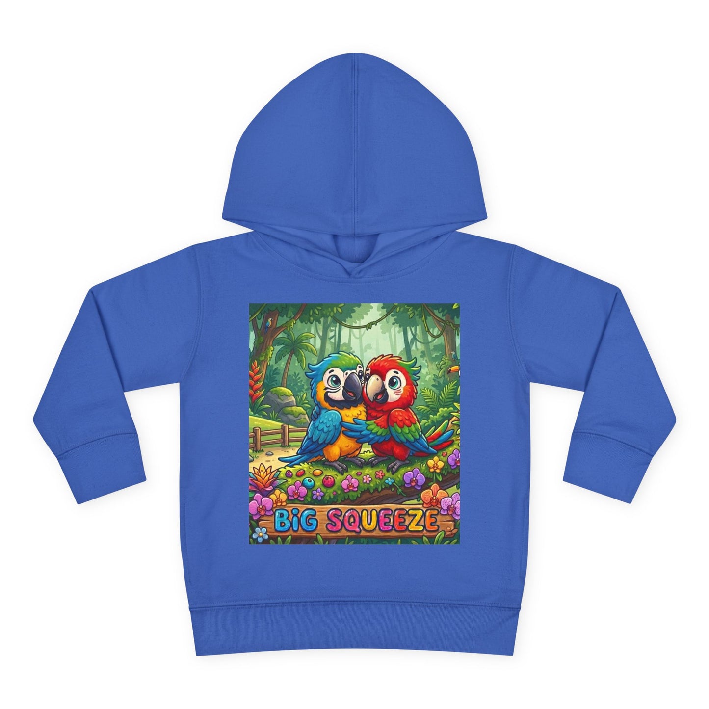 Big Squeeze Macaw Toddler Pullover Fleece Hoodie