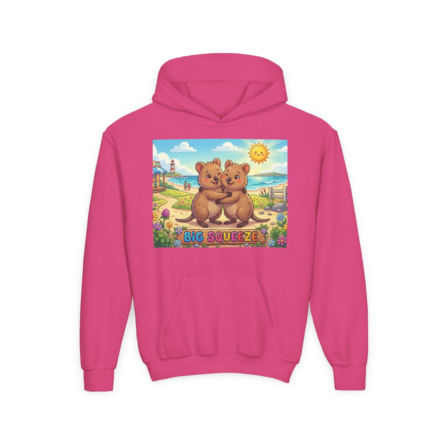 Big Squeeze Quokka Youth Heavy Blend Hooded Sweatshirt