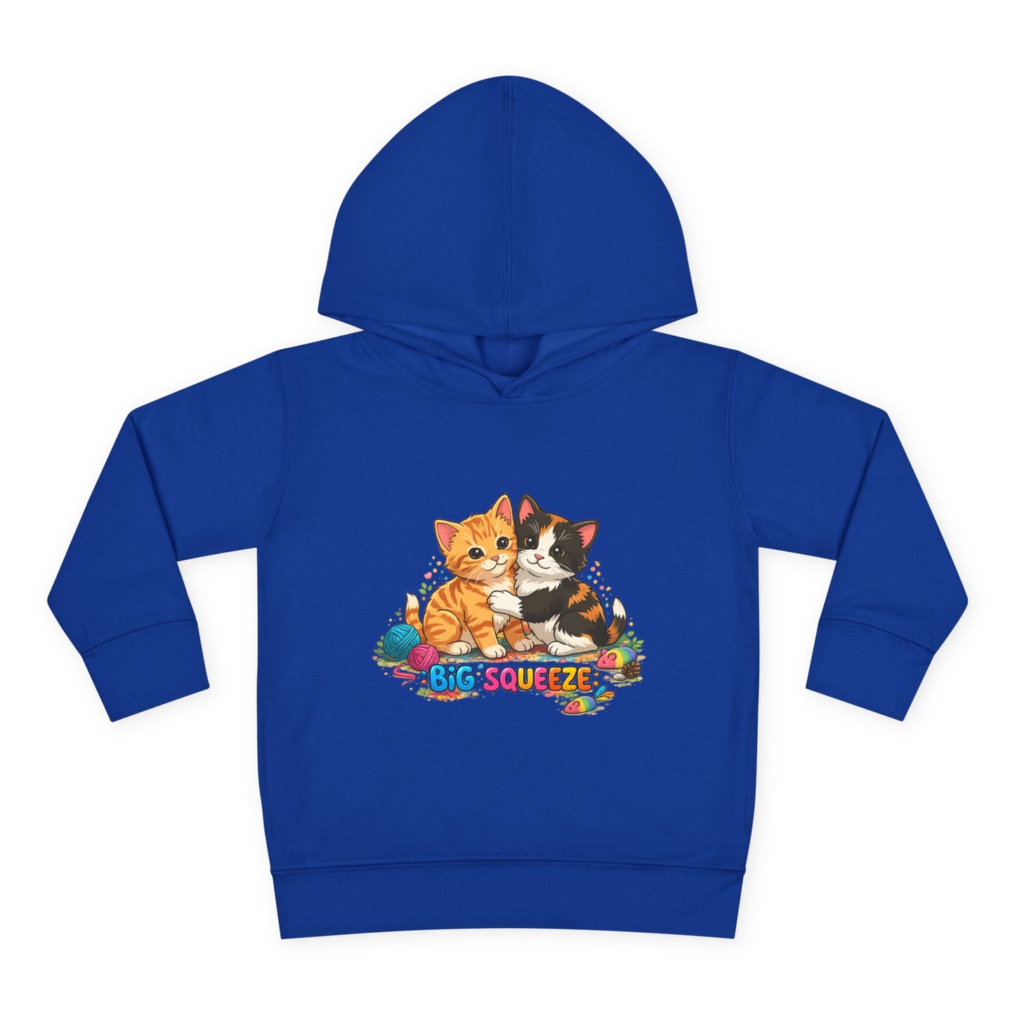 Big Squeeze Kitten Toddler Pullover Fleece Hoodie