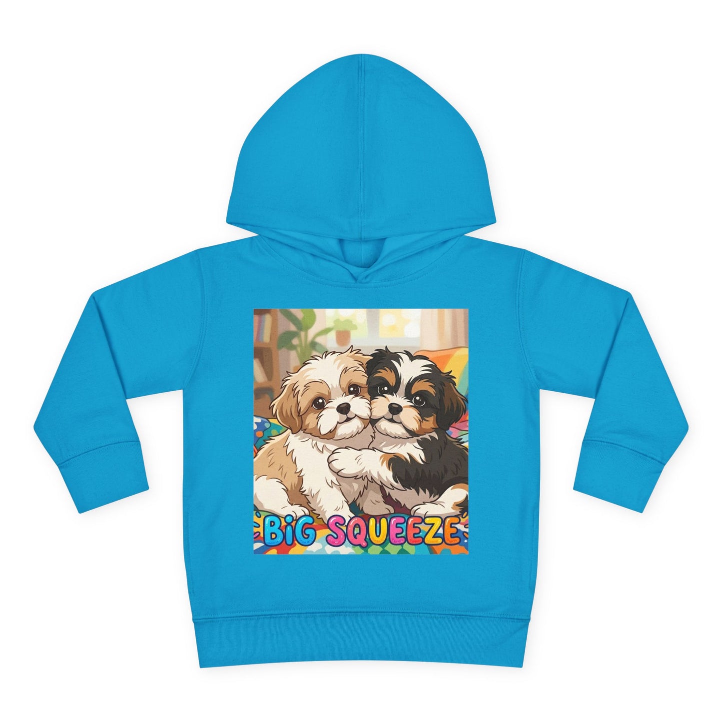 Big Squeeze Shih Tzu Toddler Pullover Fleece Hoodie