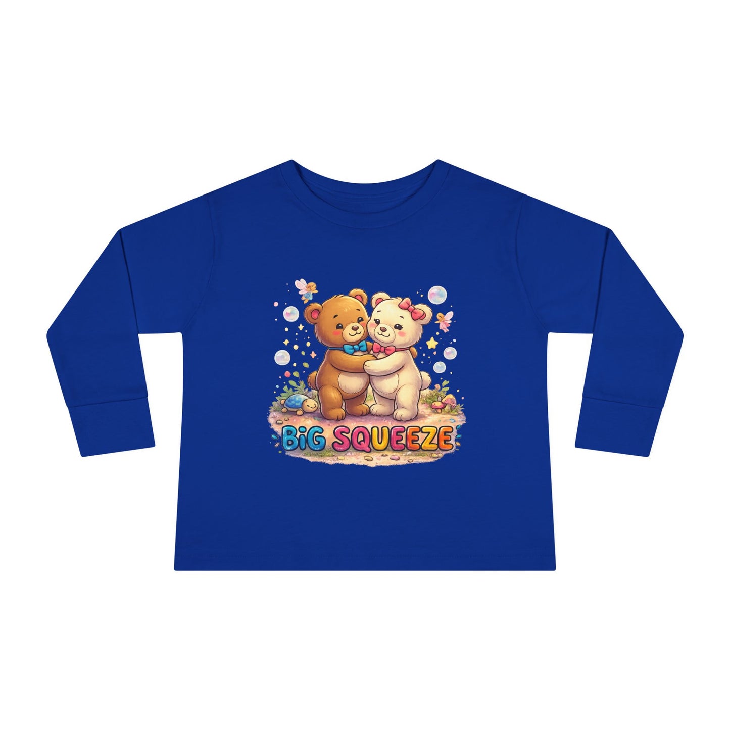 Big Squeeze Teddy Toddler Long Sleeve Tee