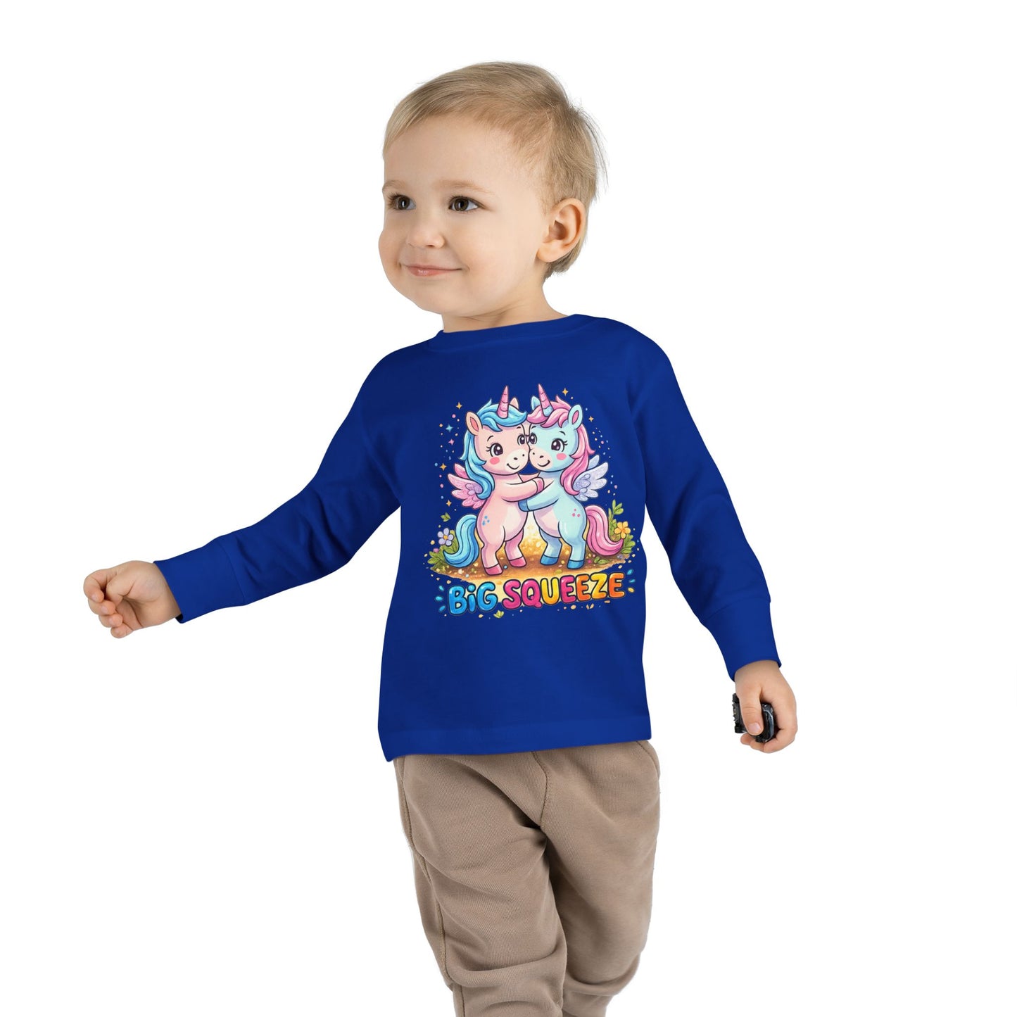 Big Squeeze Unicorn Toddler Long Sleeve Tee