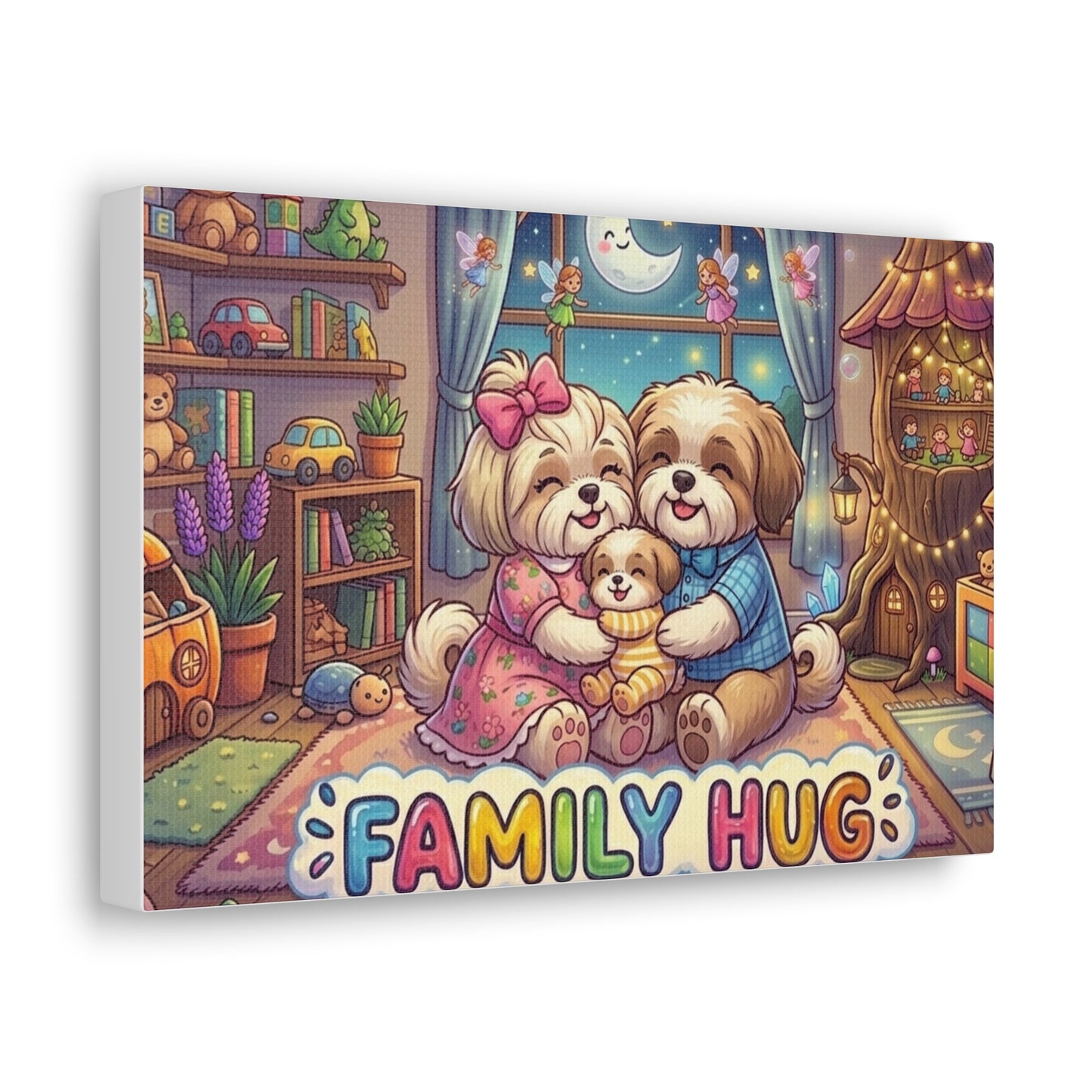 Family Hug Shih Tzu Classic Canvas