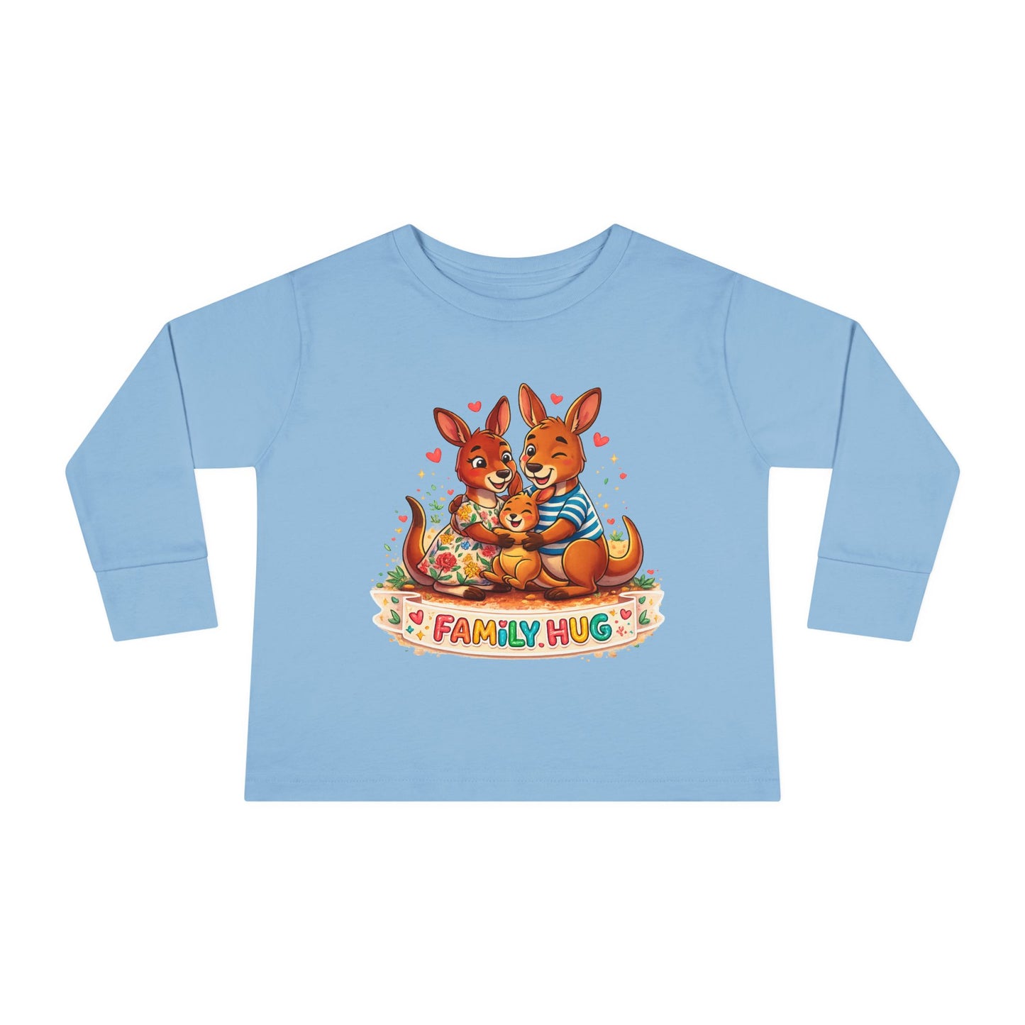 Family Hug Kangaroo Toddler Long Sleeve Tee