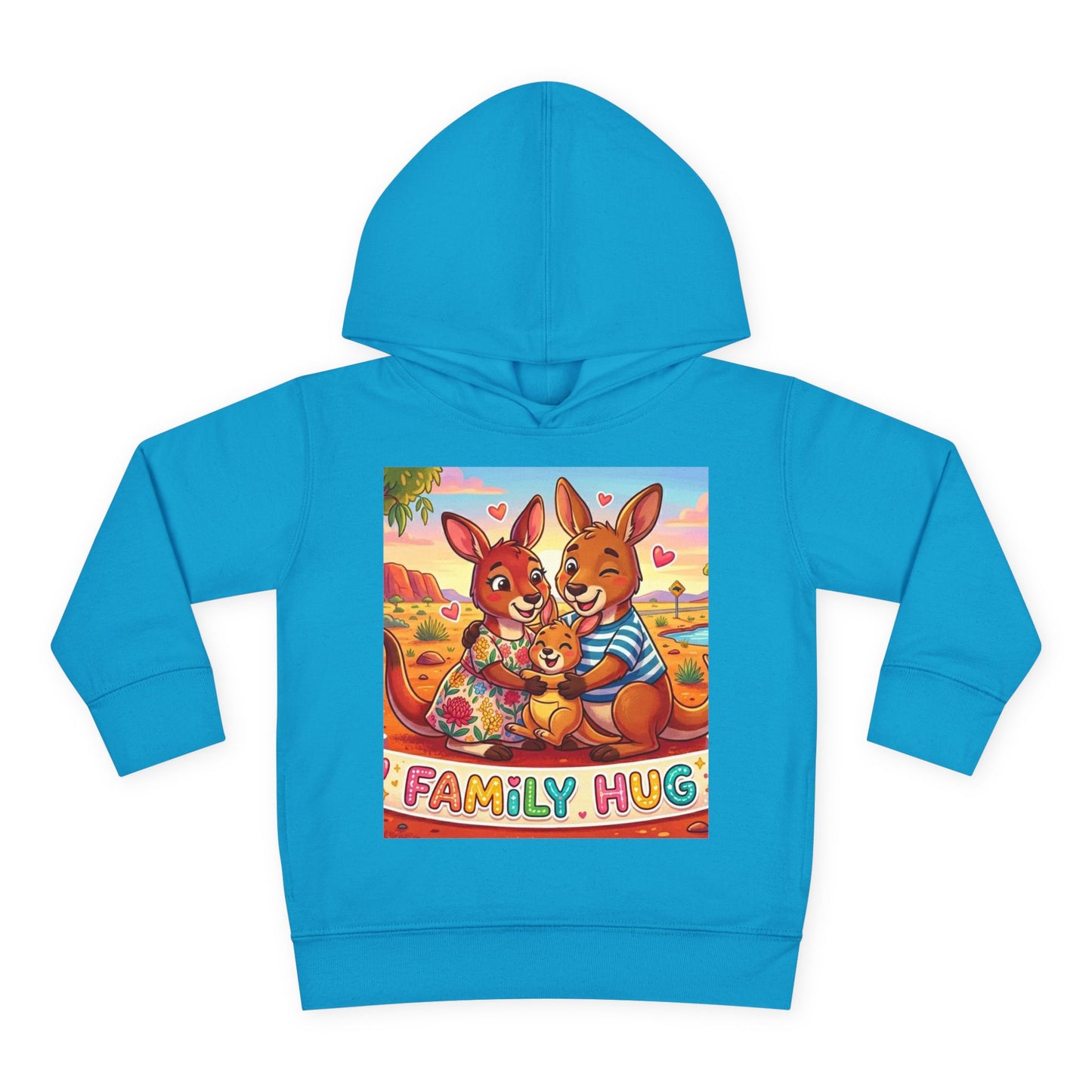 Family Hug Kangaroo Toddler Pullover Fleece Hoodie