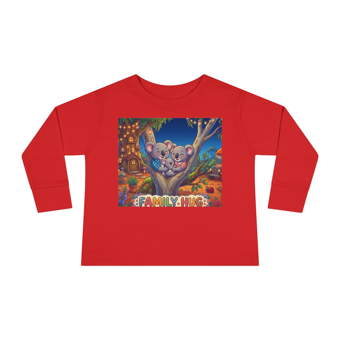 Family Hug Koala Toddler Long Sleeve Tee
