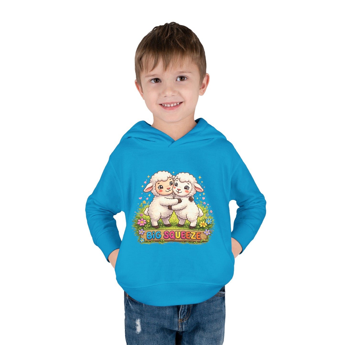 Big Squeeze Lamb Toddler Pullover Fleece Hoodie