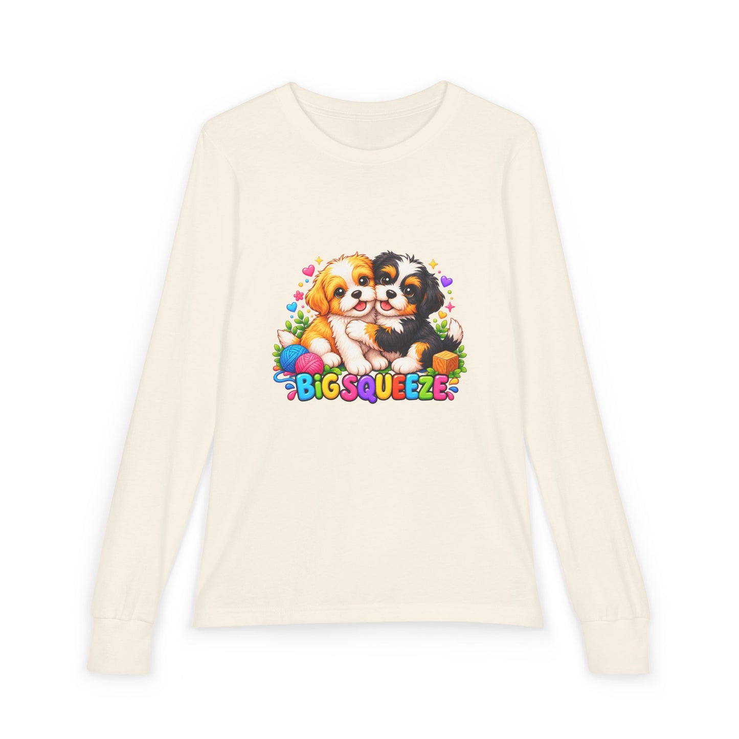 Big Squeeze Shih Tzu Youth Jersey Long Sleeve Tee