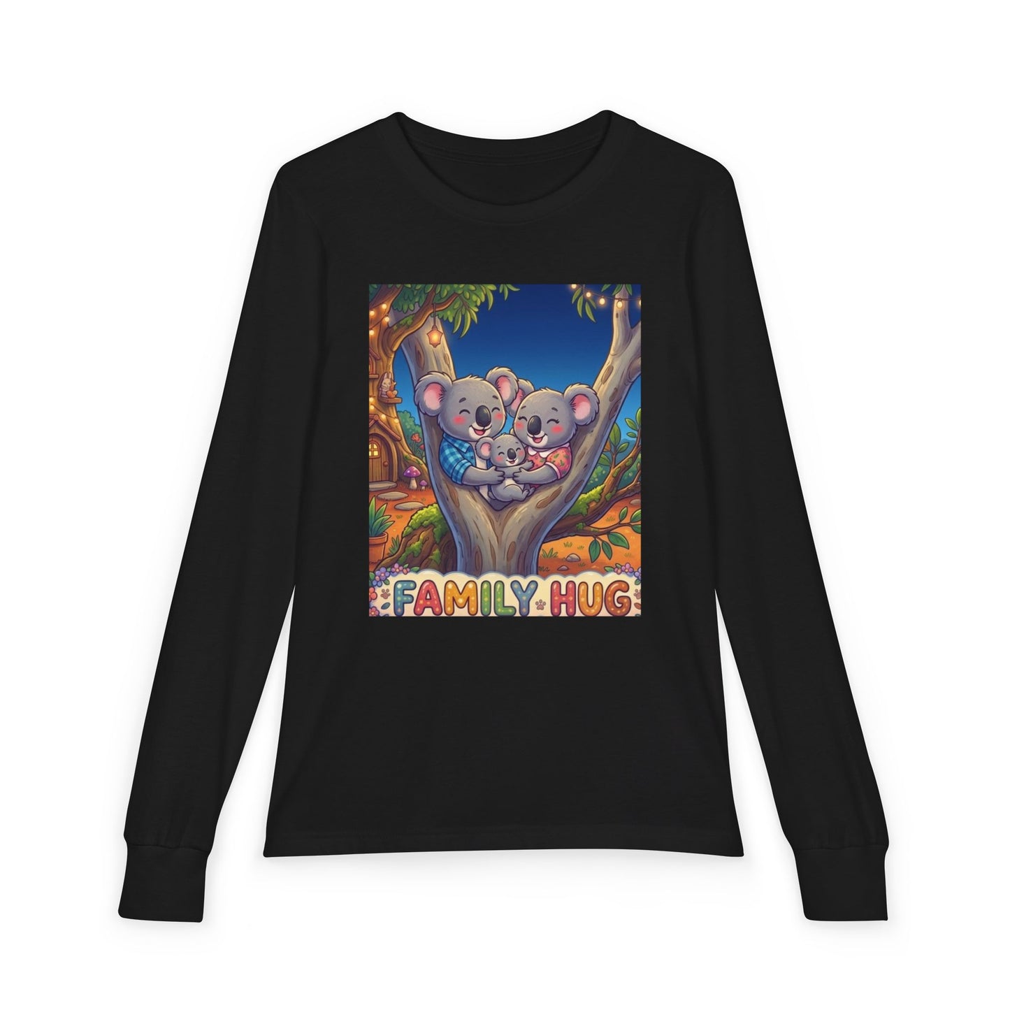 Family Hug Koala Youth Jersey Long Sleeve Tee