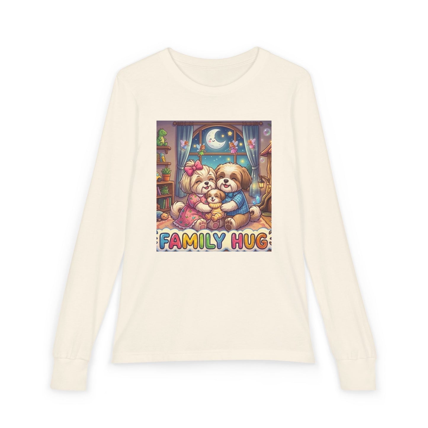 Family Hug Shih Tzu Youth Jersey Long Sleeve Tee