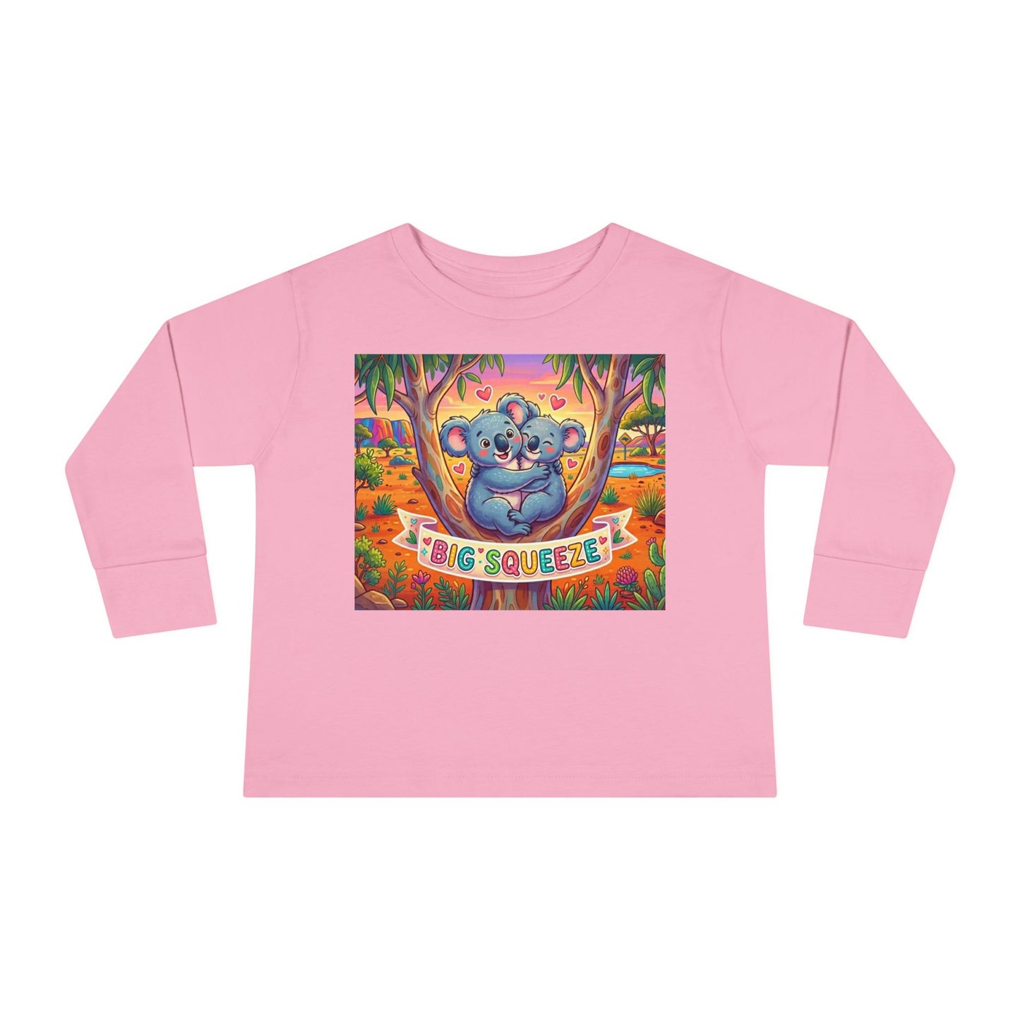 Big Squeeze Koala Toddler Long Sleeve Tee