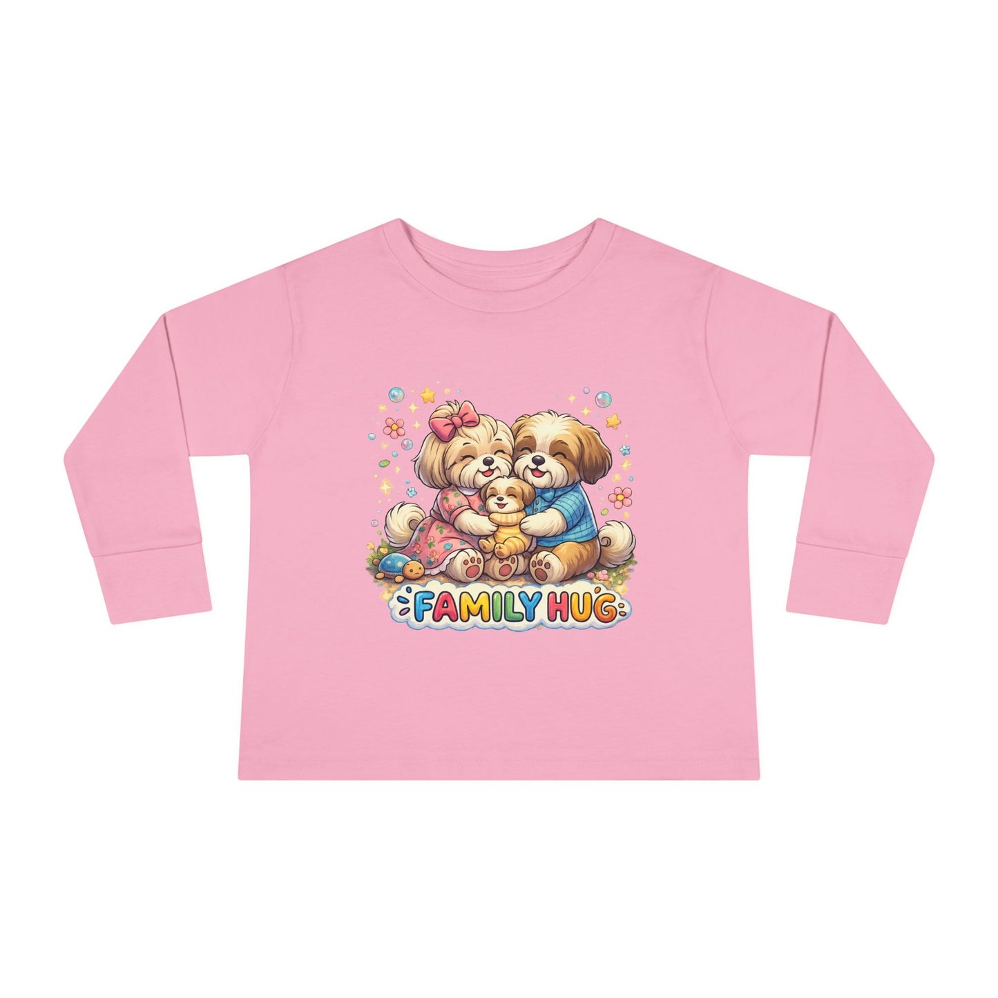 Family Hug Shih Tzu Toddler Long Sleeve Tee