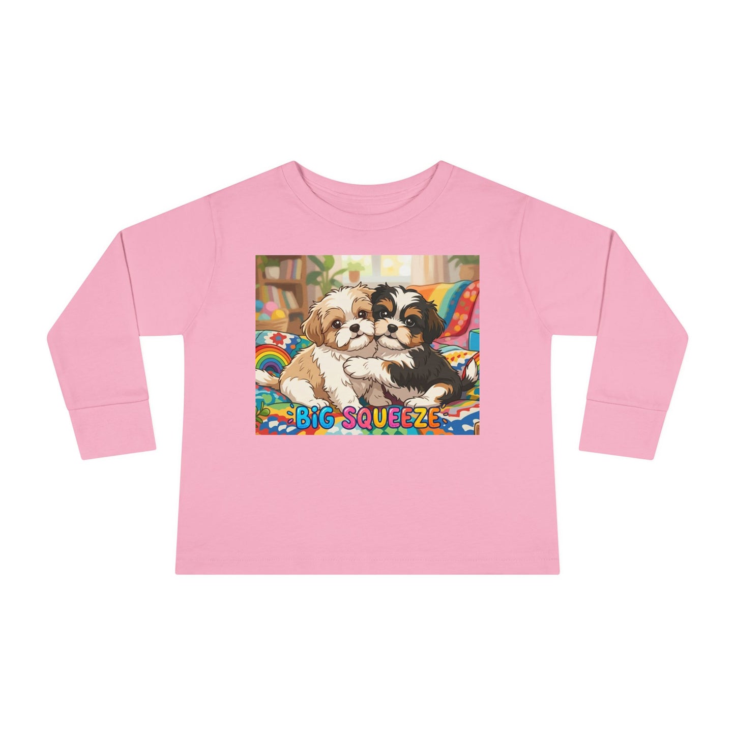 Big Squeeze Shih Tzu Toddler Long Sleeve Tee