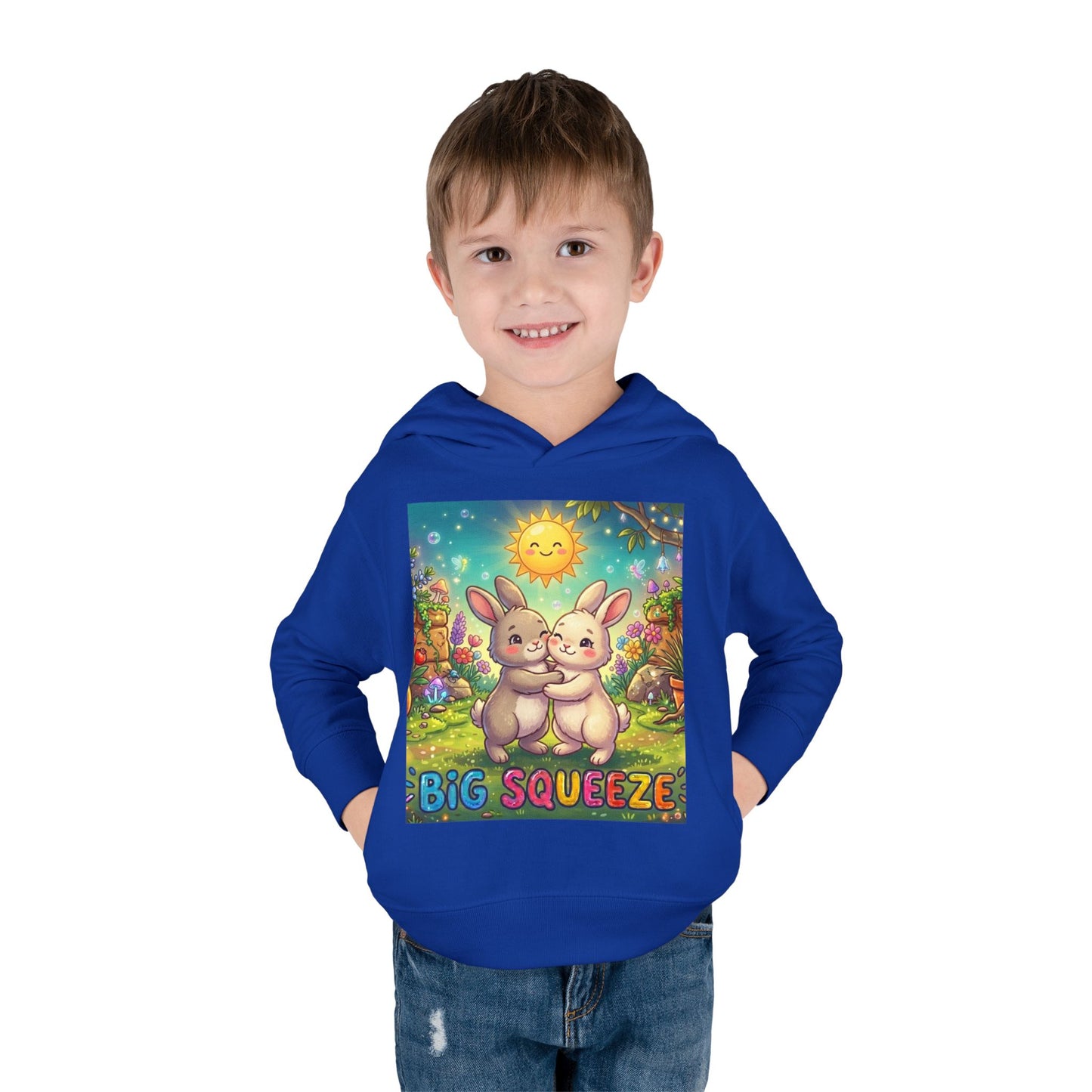 Big Squeeze Bunny Toddler Pullover Fleece Hoodie
