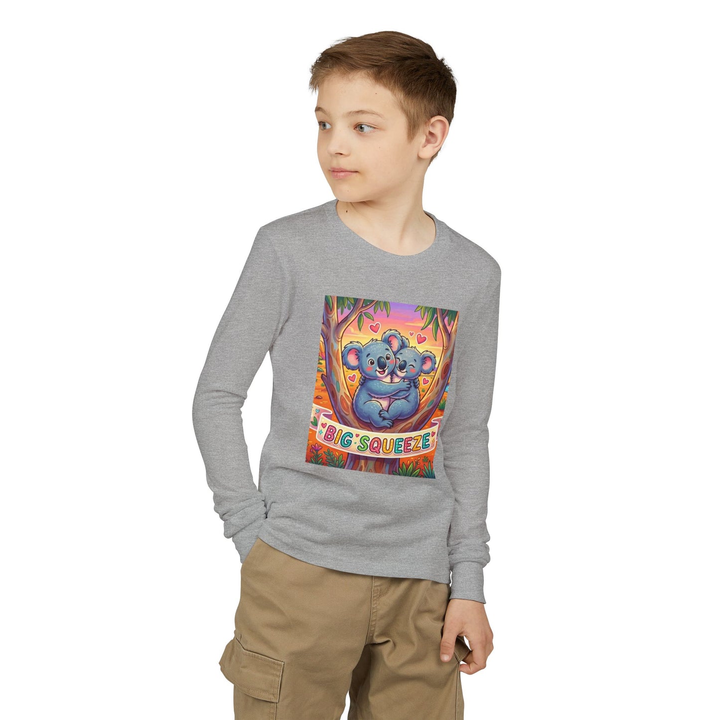 Big Squeeze Koala Youth Jersey Long Sleeve Tee
