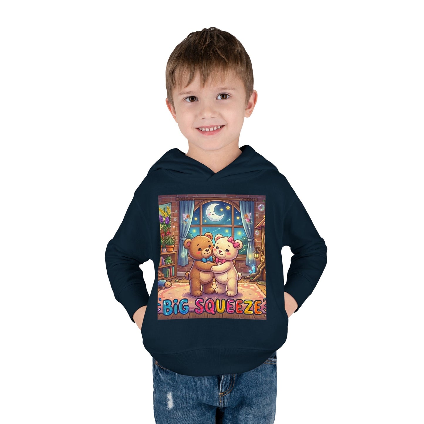 Big Squeeze Teddy Toddler Pullover Fleece Hoodie