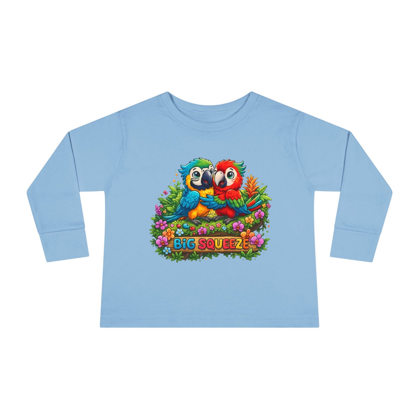 Big Squeeze Macaw Toddler Long Sleeve Tee