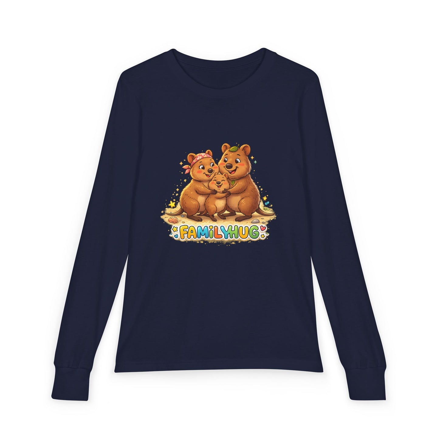 Family Hug Quokka Youth Jersey Long Sleeve Tee