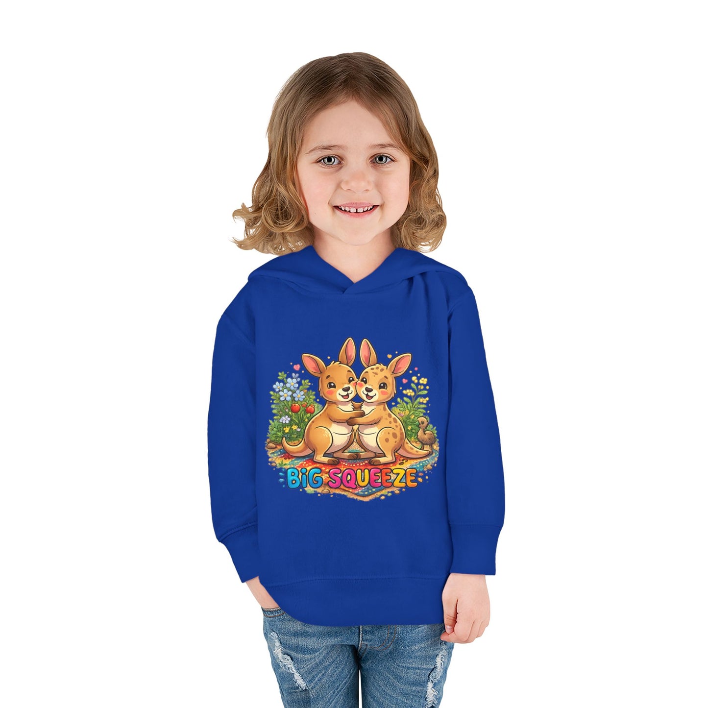 Big Squeeze Kangaroo Toddler Pullover Fleece Hoodie