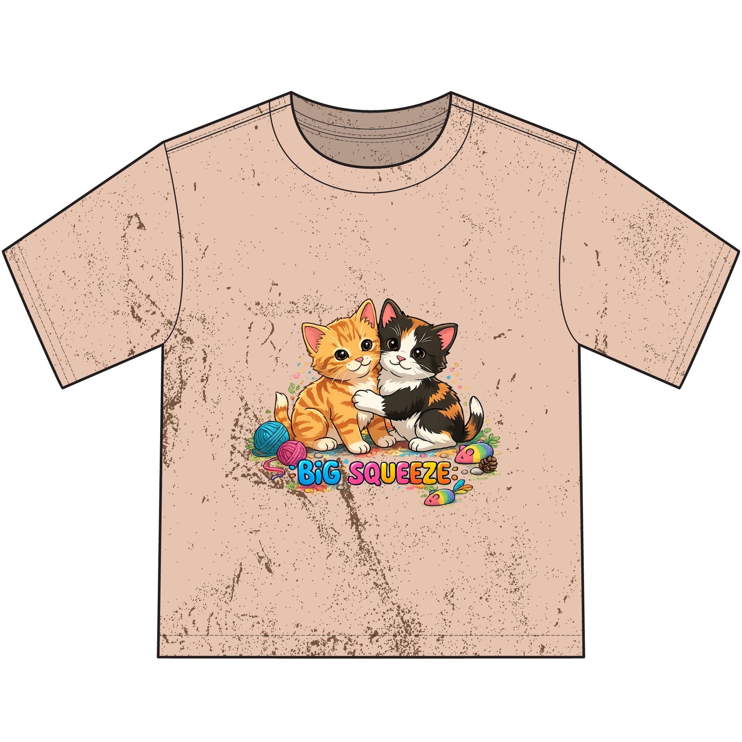 Big Squeeze Kitten Heavyweight Color Blast Youth T-Shirt