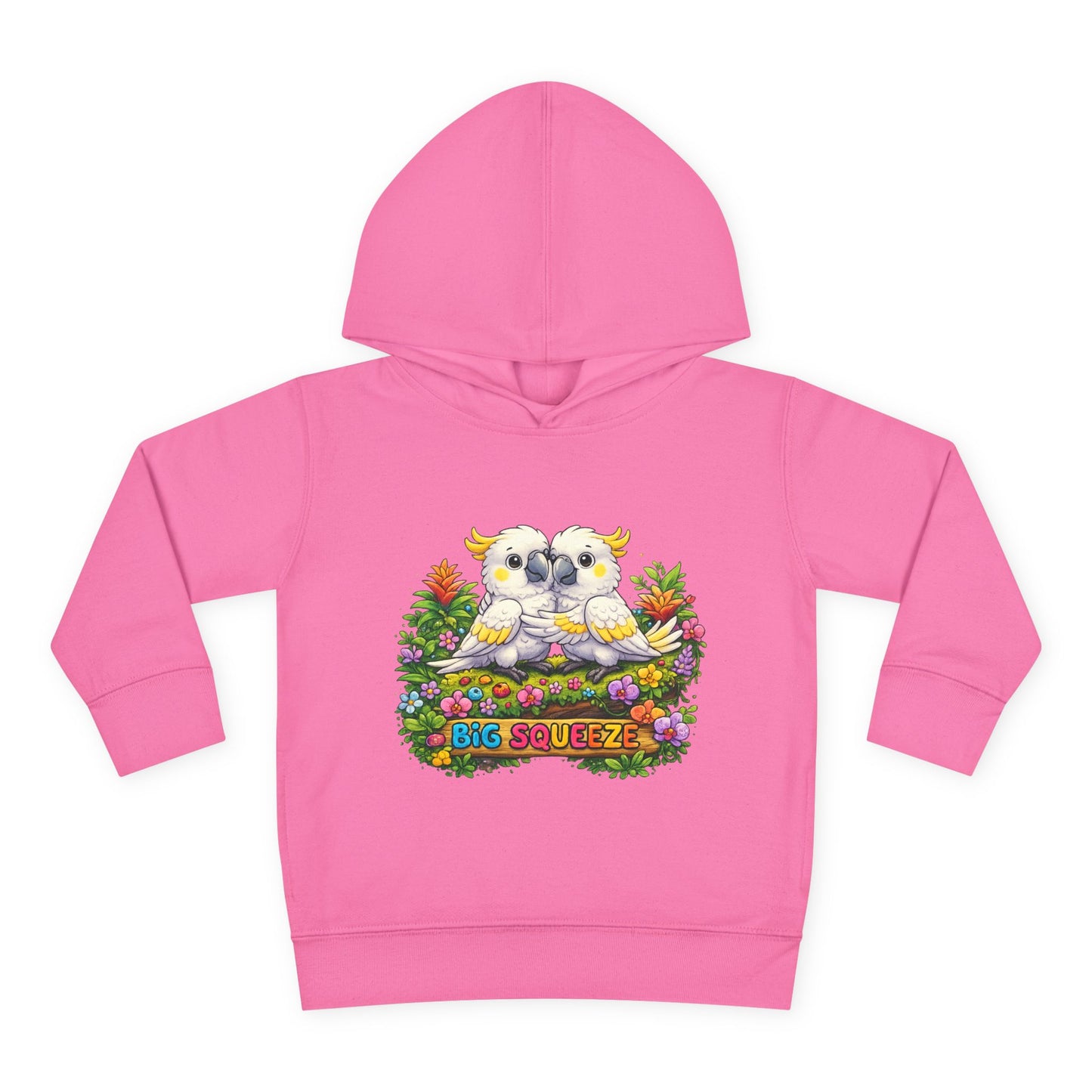 Big Squeeze Cockatoo Toddler Pullover Fleece Hoodie