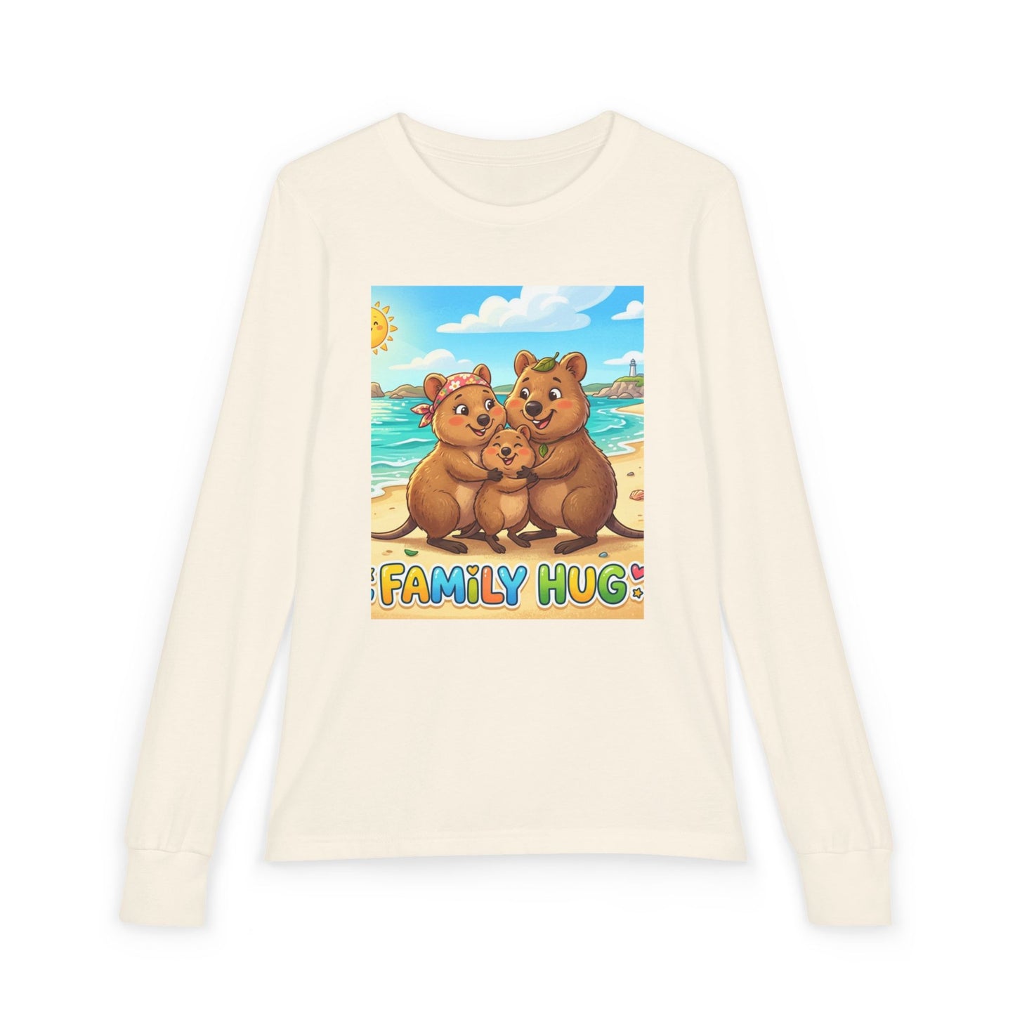 Family Hug Quokka Youth Jersey Long Sleeve Tee