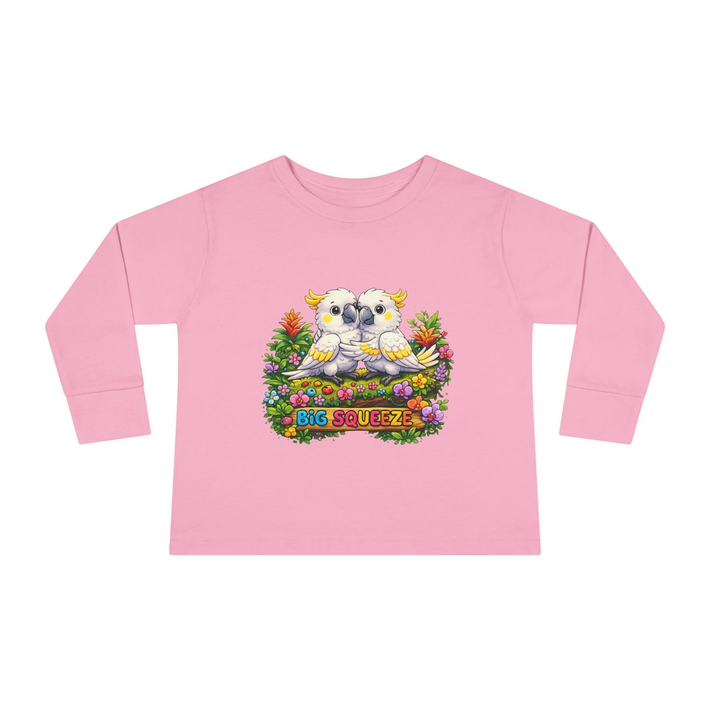 Big Squeeze Cockatoo Toddler Long Sleeve Tee
