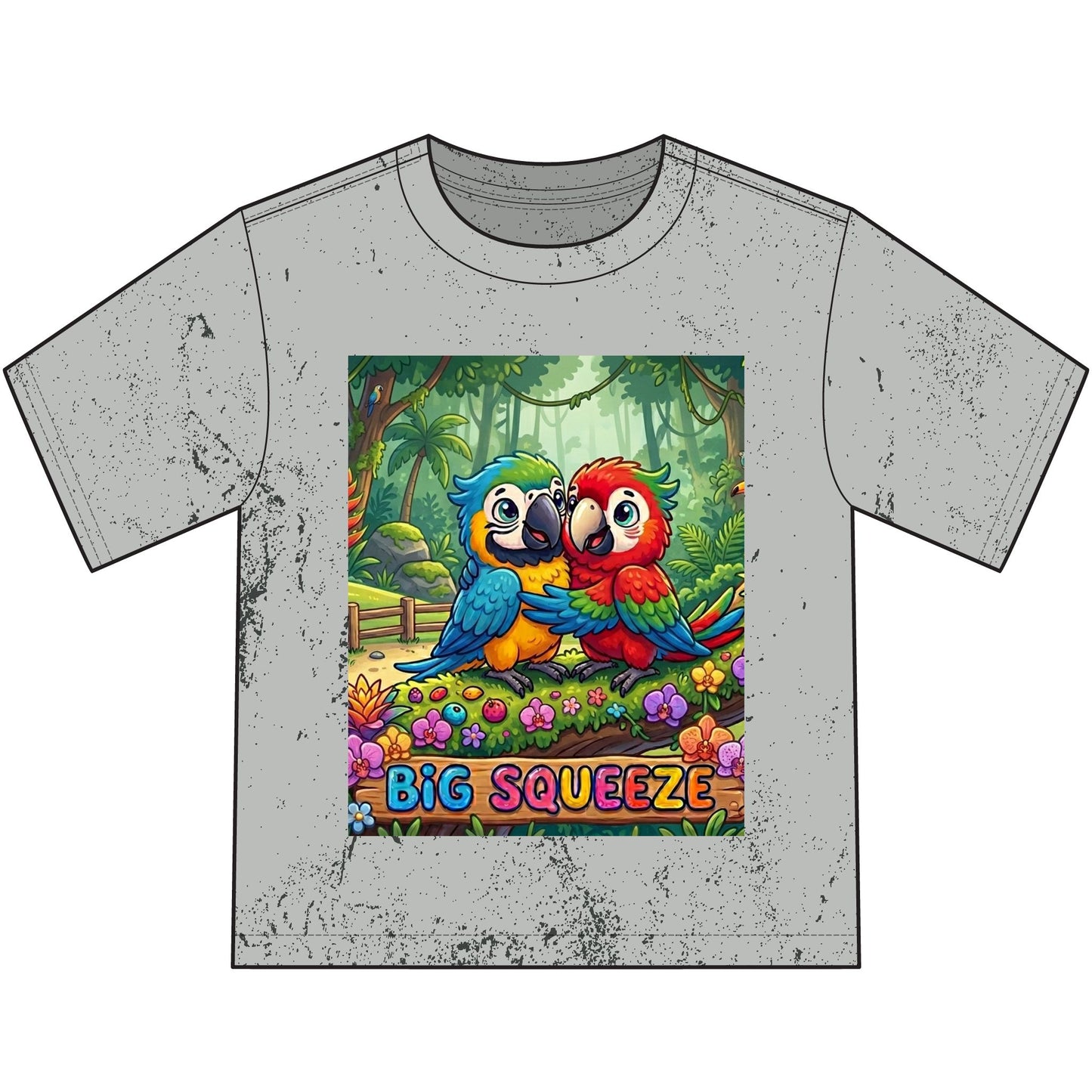 Big Squeeze Macaw Heavyweight Color Blast Youth T-Shirt