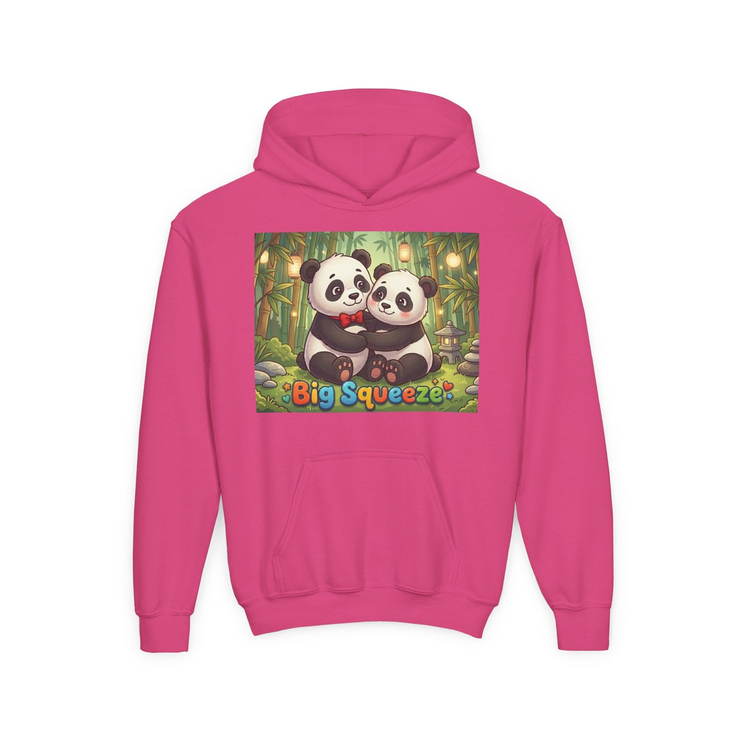Big Squeeze Panda Youth Heavy Blend Hooded Sweatshirt