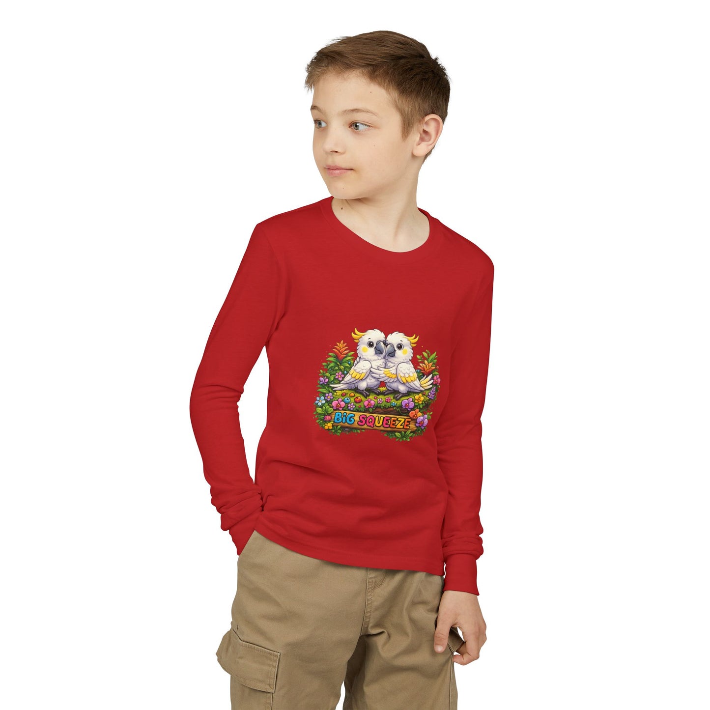 Big Squeeze Cockatoo Youth Jersey Long Sleeve Tee