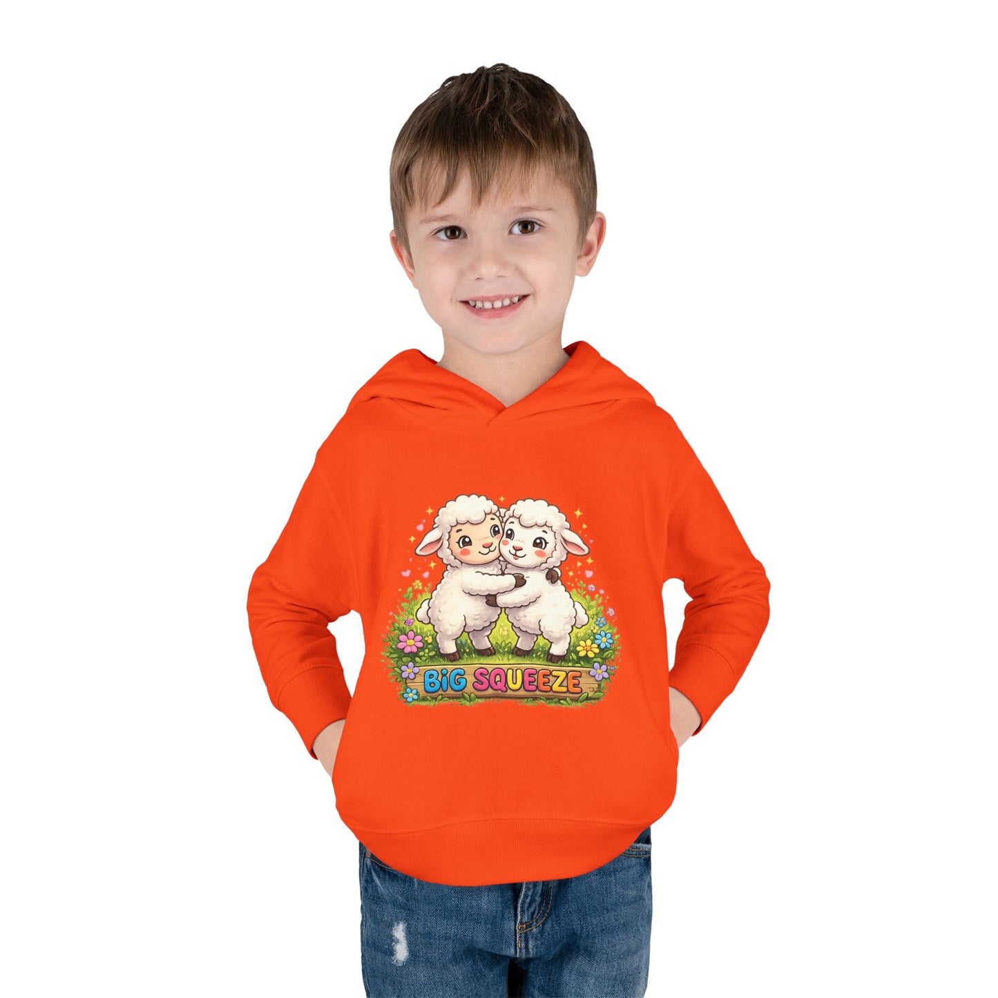 Big Squeeze Lamb Toddler Pullover Fleece Hoodie