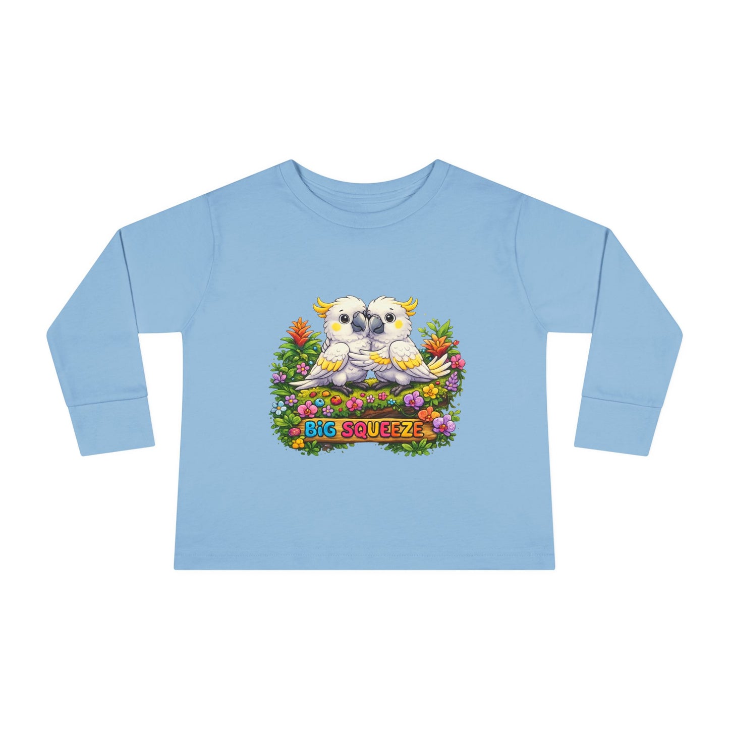 Big Squeeze Cockatoo Toddler Long Sleeve Tee
