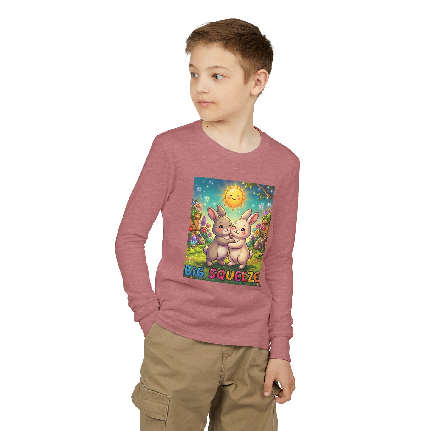 Big Squeeze Bunny Youth Jersey Long Sleeve Tee