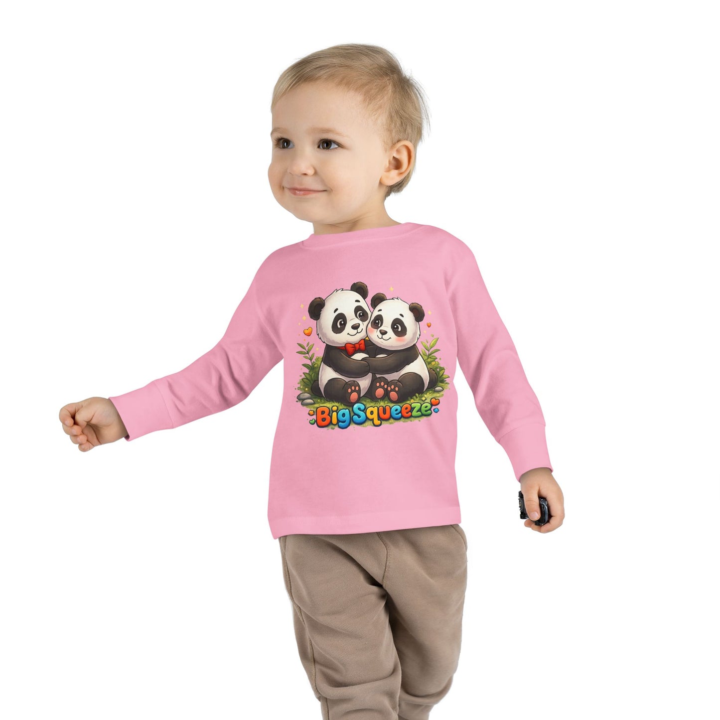 Big Squeeze Panda Toddler Long Sleeve Tee